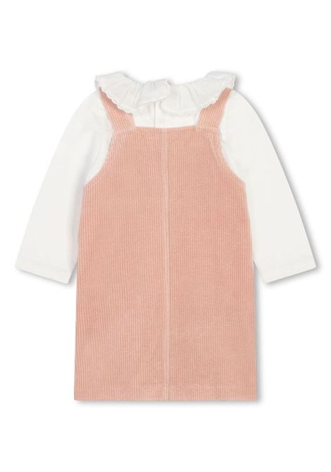 Set shirt e salopette in velluto a coste rosa Chloè Kids CHLOE' KIDS | ABITI | C20328S01